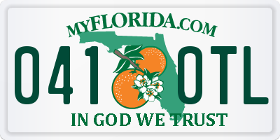 FL license plate 0410TL