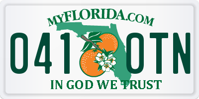 FL license plate 0410TN