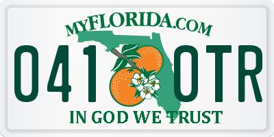 FL license plate 0410TR