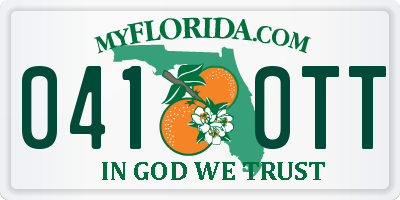 FL license plate 0410TT