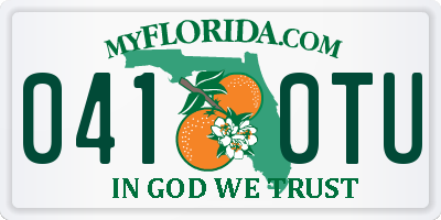 FL license plate 0410TU
