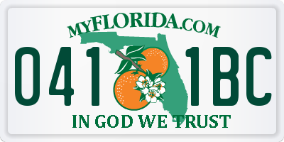 FL license plate 0411BC