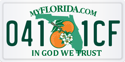 FL license plate 0411CF