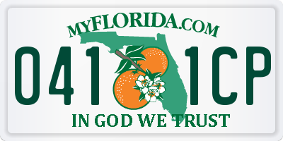 FL license plate 0411CP