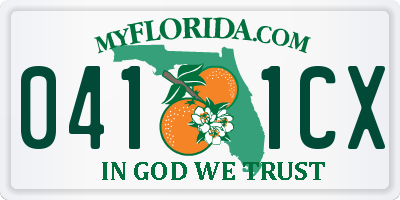 FL license plate 0411CX