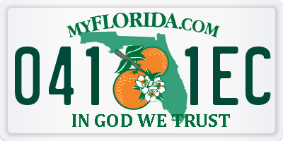 FL license plate 0411EC