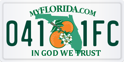 FL license plate 0411FC