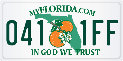 FL license plate 0411FF