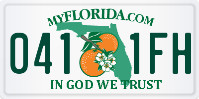 FL license plate 0411FH