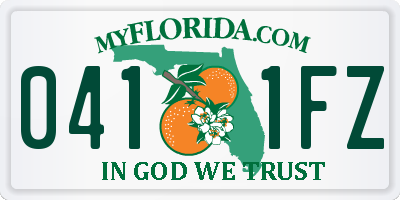 FL license plate 0411FZ