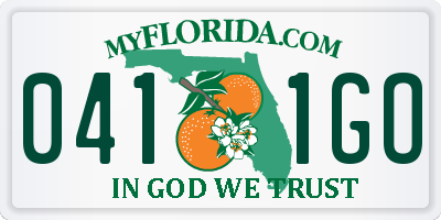 FL license plate 0411GO
