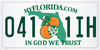 FL license plate 0411IH