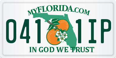 FL license plate 0411IP