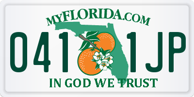 FL license plate 0411JP