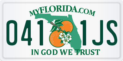 FL license plate 0411JS