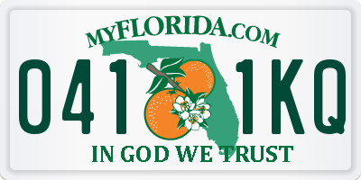 FL license plate 0411KQ