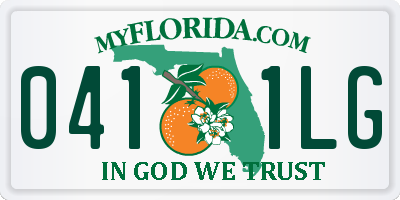 FL license plate 0411LG