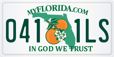 FL license plate 0411LS