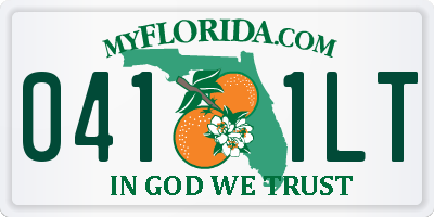 FL license plate 0411LT