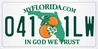 FL license plate 0411LW