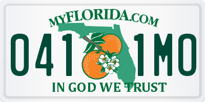 FL license plate 0411MO