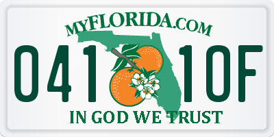 FL license plate 0411OF