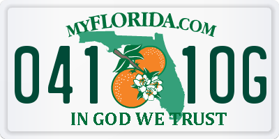 FL license plate 0411OG