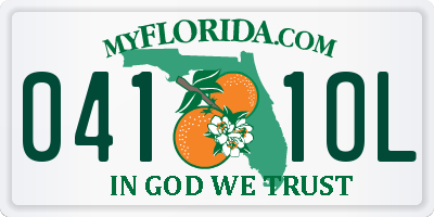 FL license plate 0411OL