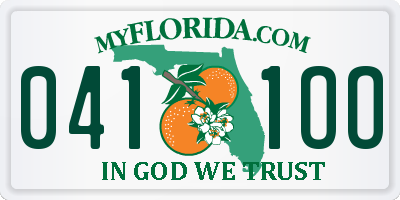 FL license plate 0411OO