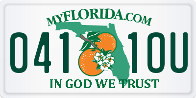 FL license plate 0411OU