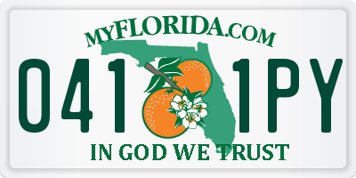 FL license plate 0411PY