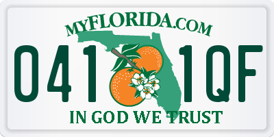 FL license plate 0411QF