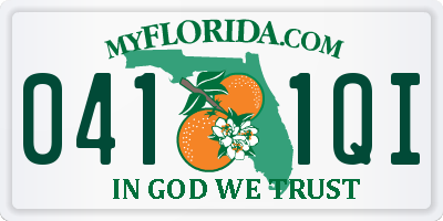 FL license plate 0411QI
