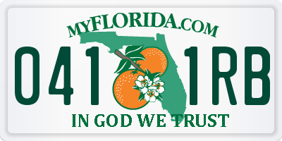 FL license plate 0411RB