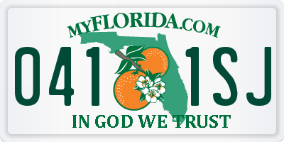 FL license plate 0411SJ