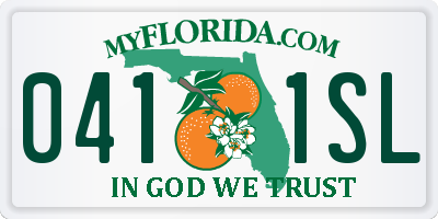 FL license plate 0411SL