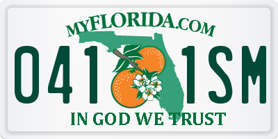FL license plate 0411SM