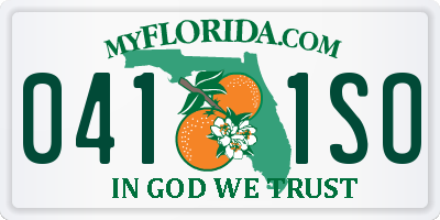 FL license plate 0411SO