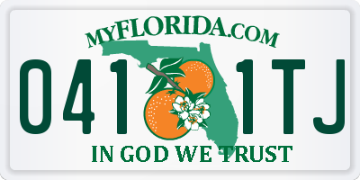 FL license plate 0411TJ