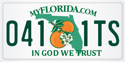 FL license plate 0411TS