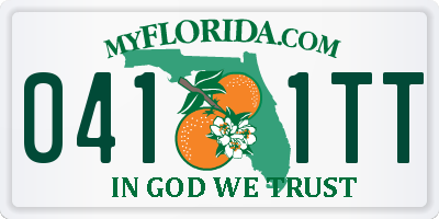 FL license plate 0411TT