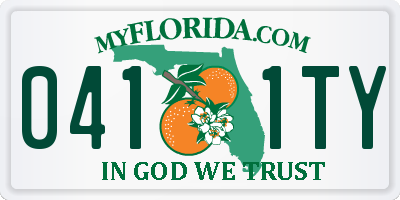 FL license plate 0411TY