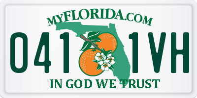 FL license plate 0411VH