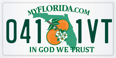FL license plate 0411VT