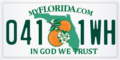 FL license plate 0411WH