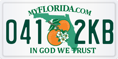 FL license plate 0412KB