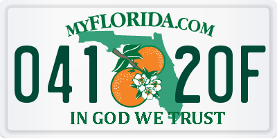 FL license plate 0412OF