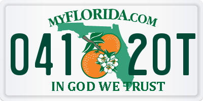FL license plate 0412OT