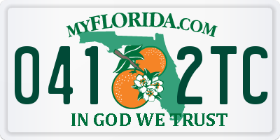 FL license plate 0412TC