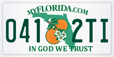 FL license plate 0412TI